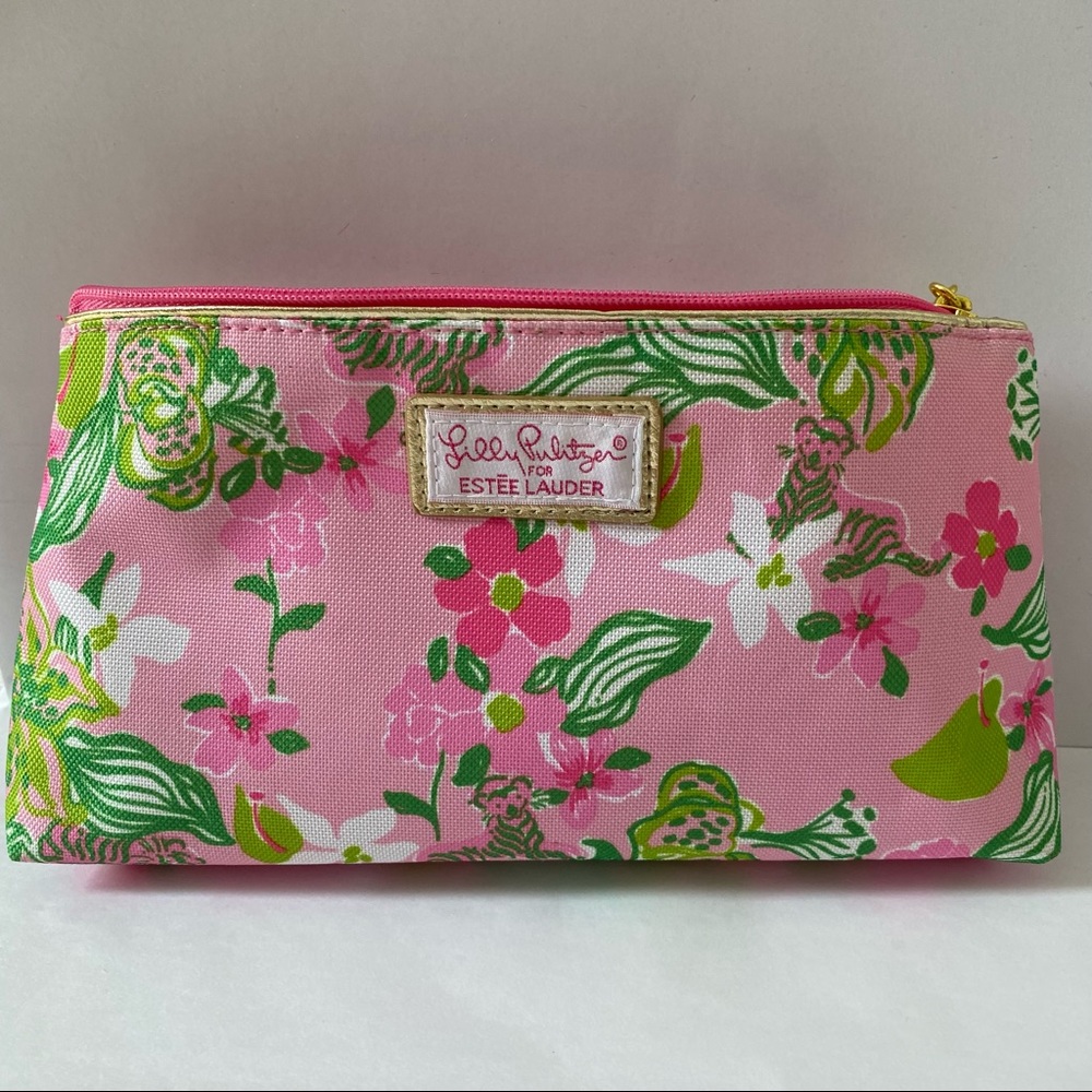 Lilly Pulitzer / Estee Lauder Zip Top Makeup Bag